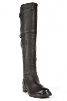 Alberto Fermani Double Buckle Boot - Brown - Lyst