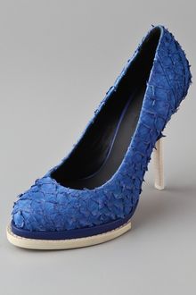 Alexander Wang Aida Fish Scale Platform Pumps - Lyst