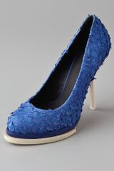 Alexander Wang Aida Fish Scale Platform Pumps