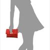 Anya Hindmarch Valorie Glitter Clutch in Red - Lyst