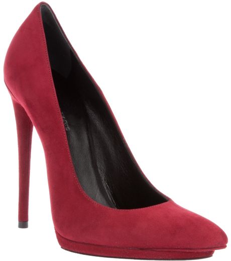 Balenciaga Court Shoe in Red (raspberry) - Lyst