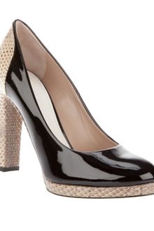 Chloé Two-Tone Court Shoe - Lyst