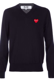 Comme Des Garçons Wool Sweater - Lyst
