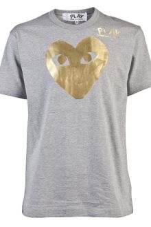 Comme Des Garçons Heart Print T-shirt - Lyst