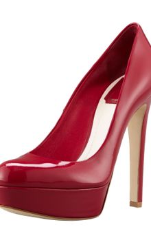 Dior Patent Round-toe Platform Pump - Lyst