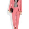 Emilio Pucci Wool and Silkblend Twill Straightleg Pants in Pink - Lyst