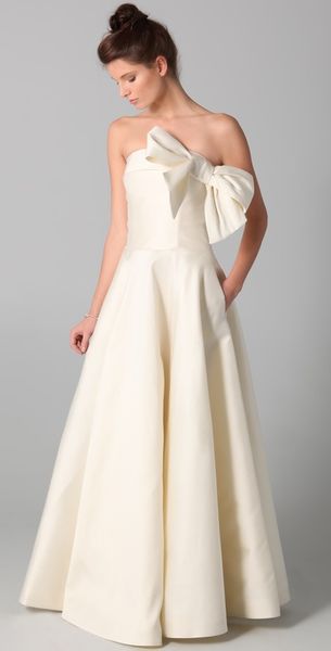 fancy Victoria Strapless Dress - Lyst