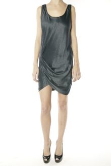Helmut Lang Side Twisted Dress - Mercury - Lyst