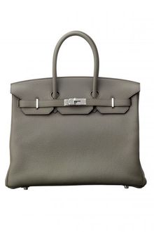 Hermes 35cm Etain Clemence Birkin - Lyst