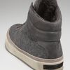 Jimmy Choo Flannel & Shearling Hitop Sneaker in Gray (anthracite) - Lyst