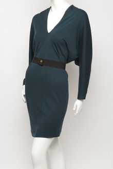 Lanvin Deep-v Batwing Dress - Lyst
