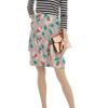 Marni Asymmetric Printed Crepe Skirt in Purple - Lyst