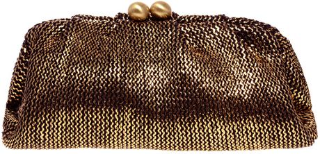 Oasis Straw Bobble Clutch in Brown (black) - Lyst