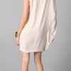 Obakki Asymmetrical Draped Dress in Beige (champagne) - Lyst