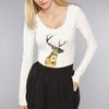 Wildfox The Mother Nature Edie Leotard in Dirty White in White