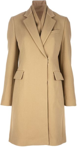 3.1 Phillip Lim Single Breasted Coat in Beige (camel) - Lyst