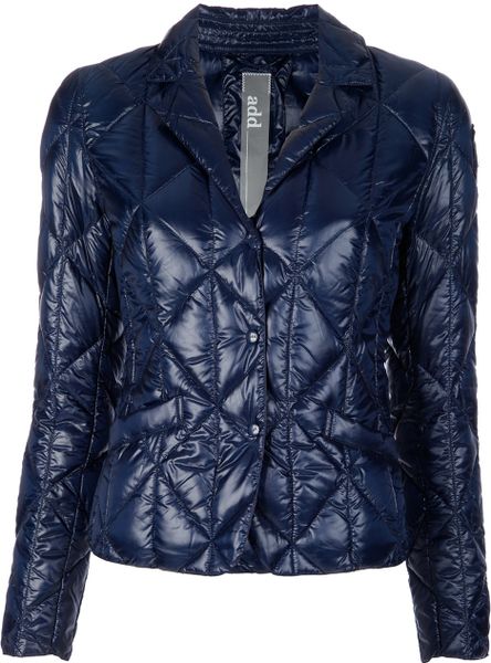 Add Quilted Jacket in Blue - Lyst