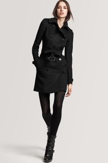 Burberry Burberry London Wool/Cashmere Double Breasted Belted Coat - Lyst