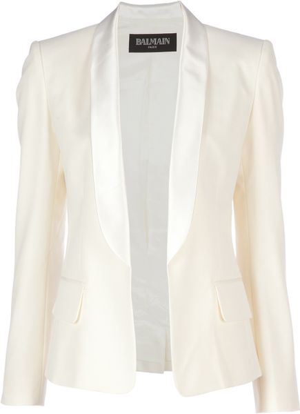 Balmain Jacket in White - Lyst