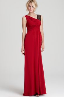 BCBGMAXAZRIA Quenby Draped Gown - Lyst