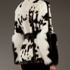 Burberry Prorsum Fox Fur Jacket in Black - Lyst