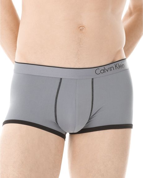 Calvin Klein Ck One Microfiber Low Rise Trunk in Blue for Men (spear blue) - Lyst
