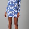 Diane Von Furstenberg Reina Long Sleeve Dress in Blue - Lyst