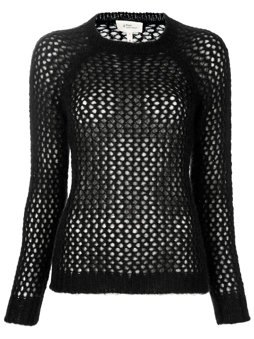 Etoile Isabel Marant Hole Knit Sweater In Black 