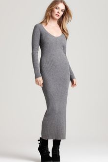 French Connection Ruby Ribs Long Sleeve Maxi Dress - Lyst
