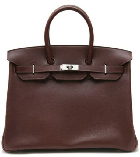 Hermes 35cm Havana Evergrain Birkin in Brown - Lyst