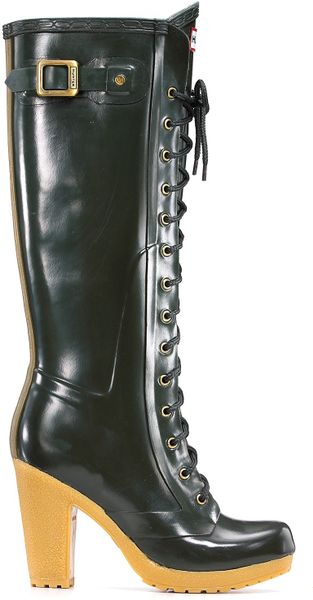 knee high hunter wellies