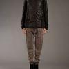 Iliaria Nistri Padded Leather Panel Jacket in Black - Lyst