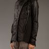 Iliaria Nistri Padded Leather Panel Jacket in Black - Lyst