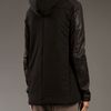 Iliaria Nistri Padded Leather Panel Jacket in Black - Lyst