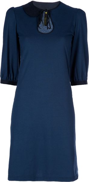 Labour Of Love Asymmetric Dress in Blue - Lyst