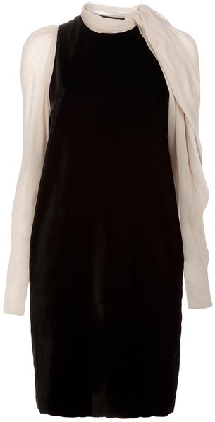 Contrast Sleeve Dress 