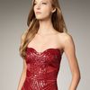 Mandalay Strapless Beaded Dress in Red - Lyst
