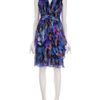 Matthew Williamson Pleated Silk Printed Dress in Multicolor (multicoloured) - Lyst