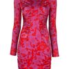Matthew Williamson Printed Gathered Dress in Red - Lyst
