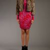 Matthew Williamson Printed Gathered Dress in Red - Lyst