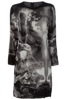 McQ by Alexander McQueen Printed Silk Dress - Lyst