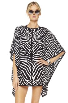 Michael Kors Zebra-print Draped Caftan - Lyst