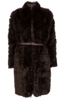 Mm6 X Opening Ceremony Faux Fur Coat - Lyst