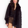 Nasty Gal Chelsea Shearling Coat  Black in Black - Lyst