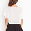 Nasty Gal Loose Lips Crop Tee in White (ivory) - Lyst