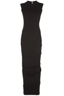 Rick Owens Long Black Sleeveless Dress - Lyst