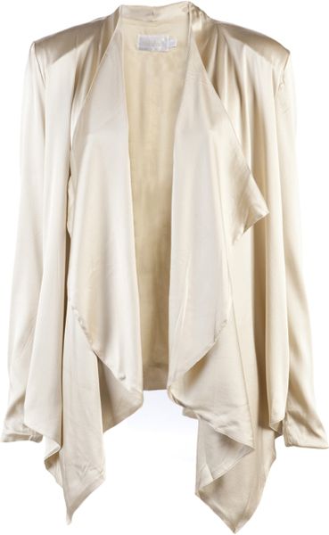 Shakuhachi Utility Draped Blazer in Gold (champagne) - Lyst