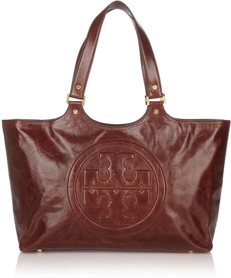 tory burch bombe leather tote