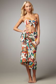 Tory Burch Wildflower-print Pareo - Lyst