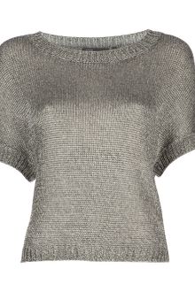 Vince Metallic Sweater - Lyst